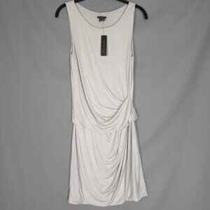 NWT THEORY Women’s SILK‎ Blend ADITIAN Dress HOROSCOPE ICY Draped Tank SMALL